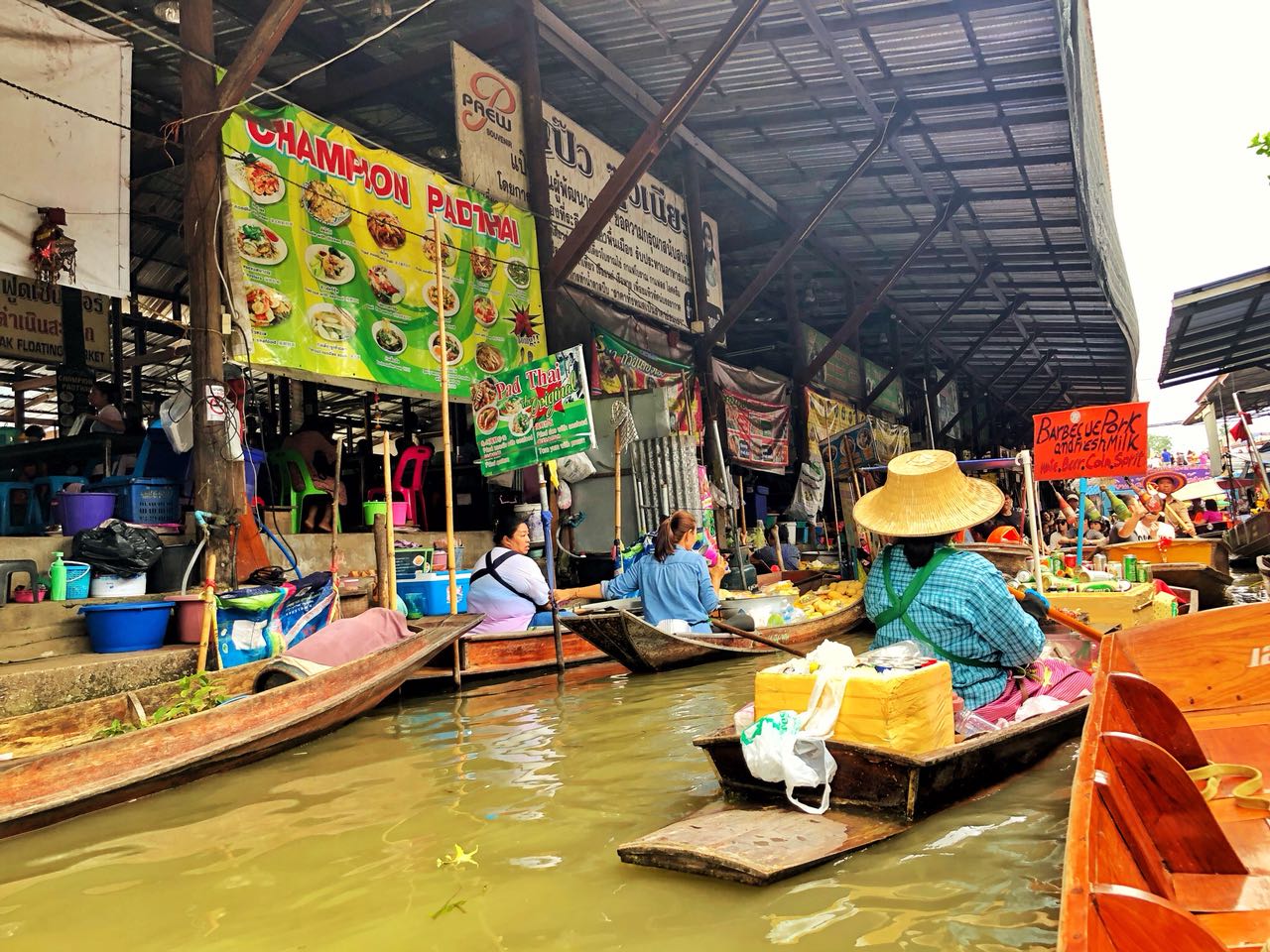 Train Market e Floating Market a partir de Bangkok